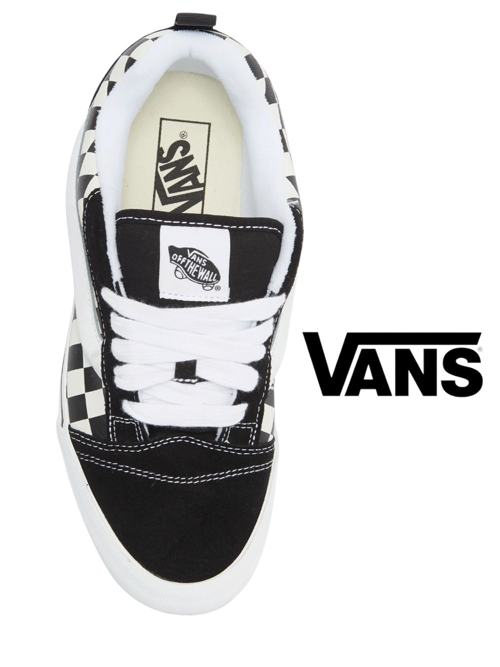 Vans Knu Skool Checkerboard Black White NIB - Multiple Sizes Available - Picture 3 of 14